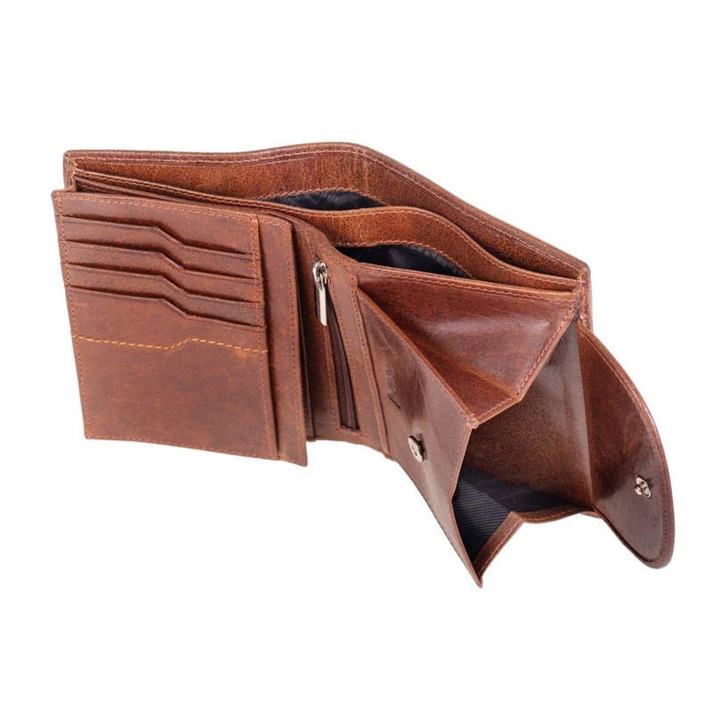 MIKA 42221 - Genuine Leather Wallet in Portrait Format, Wallet