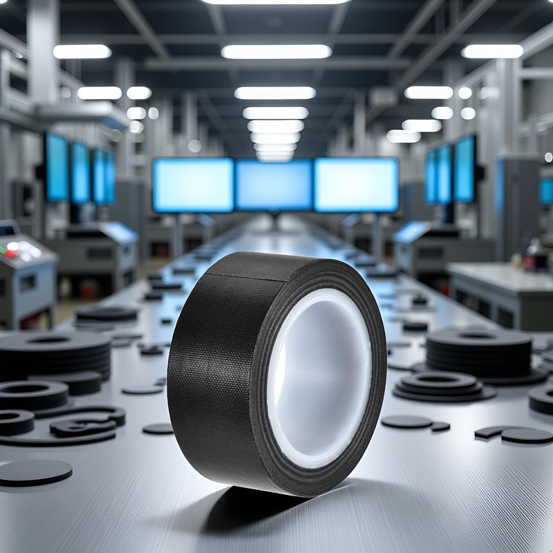 Seadiquiet 1Roll Black 1" x10m Black PTFE Teflon Tape Nonstick