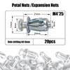Coffee Life Plus® Pack of 20 Expansion Screw Petal Nuts,