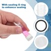 PATIKIL 1.0ml Plastic Low Temperature Vial 64pcs Low Temperature Storage