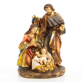 Logbuch-Verlag Realistic Nativity Scene Icon Mary Joseph Jesus Child Christmas Nativity Figure 19 cm