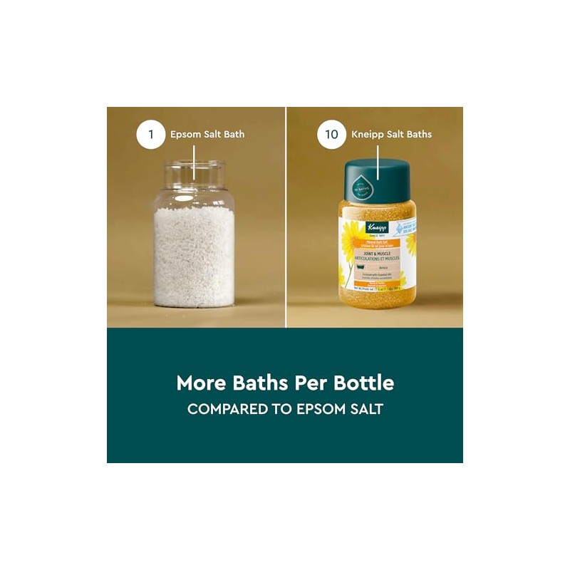 Kneipp Mineral - Sal de baño, Joint & Muscle, Arnica,