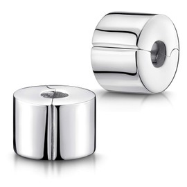 Materia #705 Bead Stopper Clip, 925 Sterling Silver, Jewellery for 3mm Bead Bracelet, Customisable