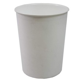 JVL Quality Vibrance White Lightweight Plastic Waste Paper Basket Bin, Set of 2