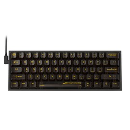 Redragon K617 SE 60% teclado para juegos RGB con cable, teclado mecánico compacto y transparente de 61 teclas con placa translúcida, interruptor lineal personalizado, compatible con driver
