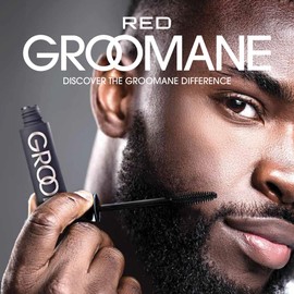 Red by Kiss Groomane Men Gray Coverage Touch-Up, Temporary Brush-On Hair Color for Beards, Sideburns Root & Brows, Water-Resistant & Sweatproof, Easy Application (Dark Brown, 0.33 Fl.oz)