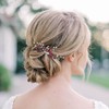Unicra Peine para el pelo de novia de plata con