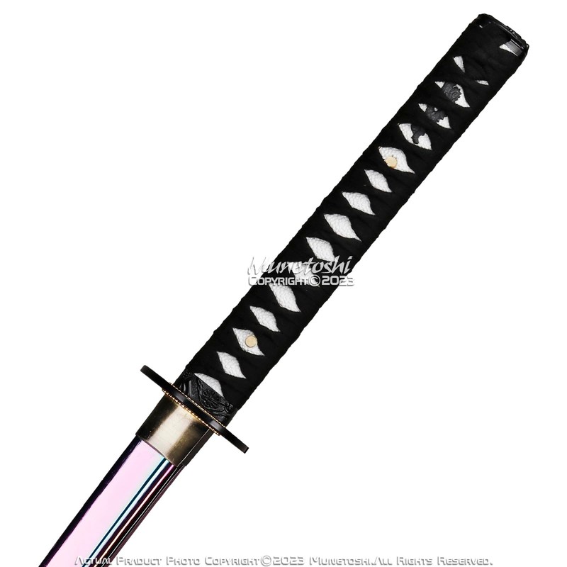 Munetoshi 40.5” Nirvana Rainbow Katana Samurai Sword 1045 Steel Functional