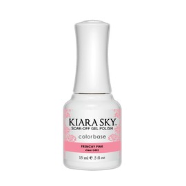 Kiara Sky Gel Polish Pure White G401 (G402-Frenchy Pink)