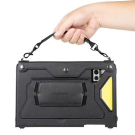 Ulefone Armor Pad 4 Ultra Tablet Carry Case Armor Holster Pro, 4-in-1 Multi-Purpose, Portable Carrying Holster Case with Kickstand, Hand Strap, Shoulder Strap for Armor Pad 4 Ultra Rugged Tablet