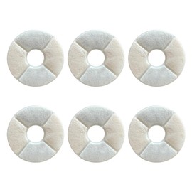 Anphly Pet Water Dispenser Filter Cartridge Pet Water Dispenser Multi Filter Hair Cotton Activated Carbon, Round 5inch 6Pcs