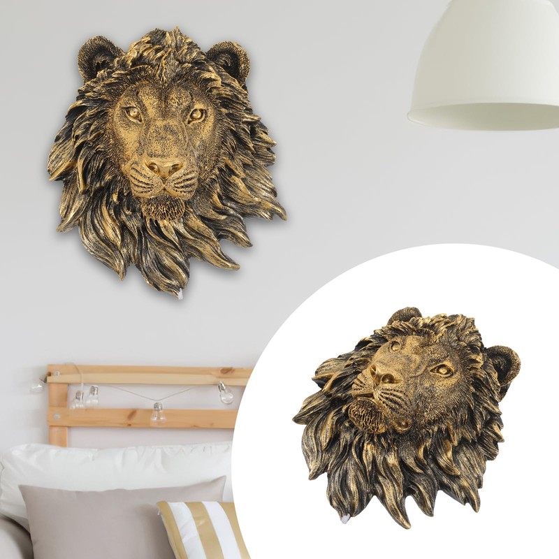 Veemoon Lightweight Lion Head Wall Decor Lion Head Wall Mount