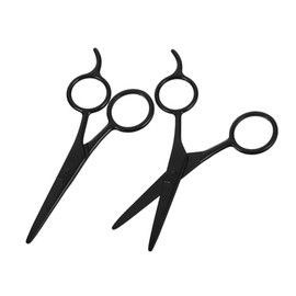 2Pcs Stainless Steel Grooming Scissors Men Sharp Eyebrow and Trimmers Lightweight Versatile Grooming Tools for Salon Home Use