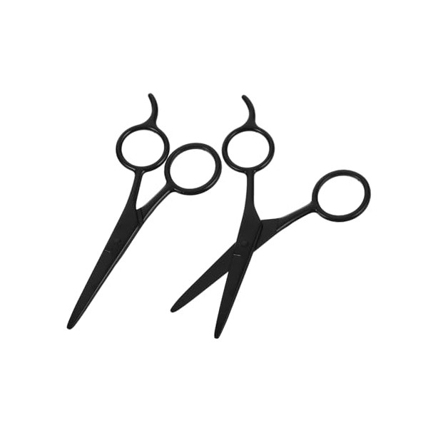 2Pcs Stainless Steel Grooming Scissors Men Sharp Eyebrow and Trimmers