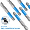 Cjueiom 10Pcs Magnetic PH3 Screwdriver Bits Set, Anti Slip Phillips