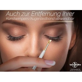 Slicker Tweezers from Solingen, Made in Germany, Eyebrow Tweezers for Face Care for Plucking Eyebrows, Beard Hair or Small Hairs for Men and Women (Oblique/Gold-Plated)