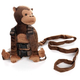 Baby Anti-Lost Bag,LouisaYork Toddler Cartoon Animal Backpack,Monkey,Baby Safety Harness with Leash Strap for 1-3 Year Old Baby Children’s Walking