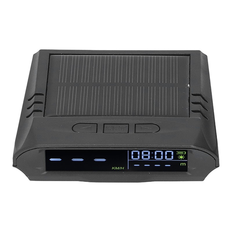 Smart HUD Display Digital Solar Charged Displays Time Temp Over