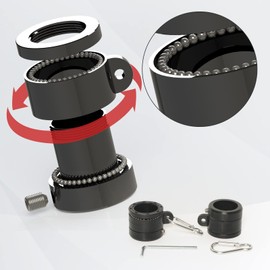 NELXINJO 6FT Flag Pole with Bracket,Professional Stainless Steel No Tangle Spinning Pole and Flag Pole Kit with Bracket for Residential or Commercial