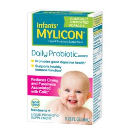 Infants' Mylicon Daily Probiotic Drops, for Colic and Fussiness, 8mL, 21 Daily Doses