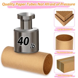 Modacraft 120-Pack Craft Cardboard Tubes (1.57"x3.7") | Brown Empty Toilet Paper Rolls for DIY Art, Classroom Supplies & Holiday Crafts | Kids Safe Unfinished Round Tubes for Painting, STEM Projects