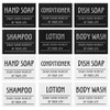Healvian 12PCS Waterproof Soap Labels Bathroom Labels for Bottles Toiletry