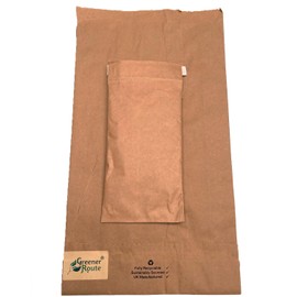 [Pack of 20] Green Padded Bags Size 00-105x229 mm - Packed with Eco-Friendly Packaging by Greener Route, Manufactured by Jiffy - Plastic Free, Recyclable, Biodegradable, compostable (20)