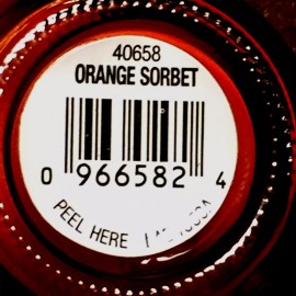 ORLY NAIL LACQUER & TREATMENT ORANGE SORBET #40658-D UPC, 09665824