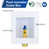 EFIELD Premium Ice Maker Outlet Box,1/2-Inch Push-fit Inlet with Installed