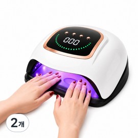 insafe gel nail lamp 4-speed timer 72 pcs dual light source high output, 2 pcs, gold / insafe 젤 네일 램프 4단 타이머 72개 듀얼 광원 고출력, 2개, 골드