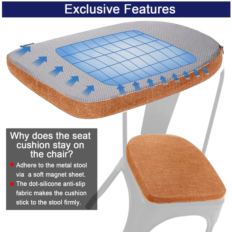 BUYUE Friendly Woven Fabric 14x14 Magnetic Cushion for Metal Chair