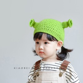 Factory Direct Baby Short Beanie - Autumn Winter Girls' Fur Hat & Boys' Knit Hat Free Size / For 6 to 10 years old 3ea