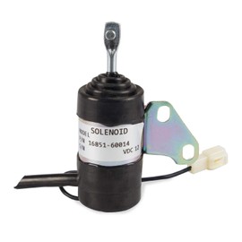 Fuel Shut Off Solenoid Compatible with Kubota BX2230D RTV900R RTV900T B7410D BX1500D BX1800D Z482 Z602 D722 D902 D782 D622 Z402 12Vdc Replaces 16851-60014 16851-60012 052600-4531