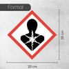 Hazard Sticker I Weatherproof Film with UV Protective Laminate I