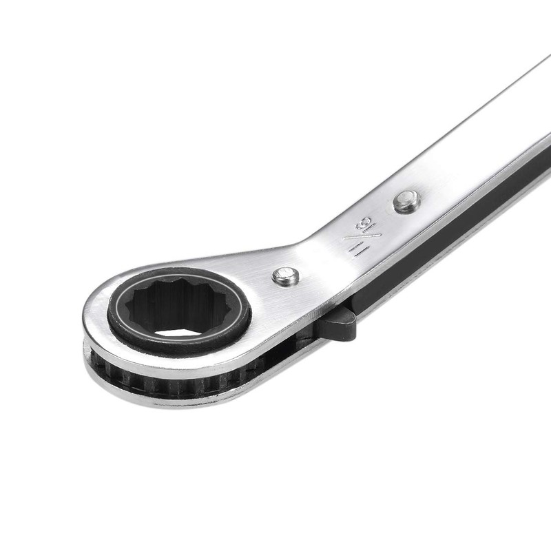 sourcing map Reversible Ratchet Wrench 11/16" x 7/8" Double Box