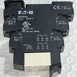 Eaton, Phoenix Contact XRU2D24U Terminal Blocks Relay, 24V DC, New No Box