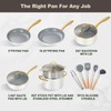 OUBRL ceramic cookware set,Healthy,Non Toxic,Pots and Pans Set non stick,14-Pcs
