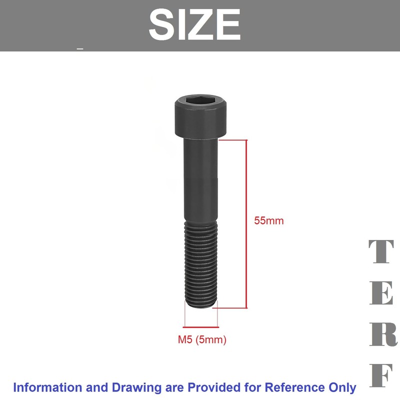TERF® M5 X 55mm Hex Socket Cap Head Machine Screws