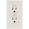 UltraPro GE, Light Almond, GE Grounding Duplex Outlet, In Wall