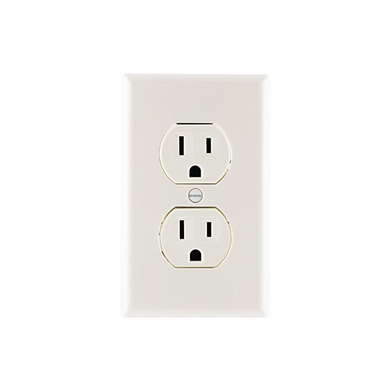 UltraPro GE, Light Almond, GE Grounding Duplex Outlet, In Wall