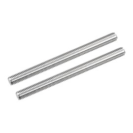 sourcing map Fully Threaded Rod M8 x 100 mm 1.25 mm Thread Pitch Stainless Steel 304 Right-Hand Threaded Rod Bolt Set of 2