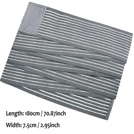 Cold Pack Strap, Elastic Belt to Wrap Cold Pack, Ice Pack Extender Strap, Add Length to Most Ice Pack, Multifunctional (Gray)