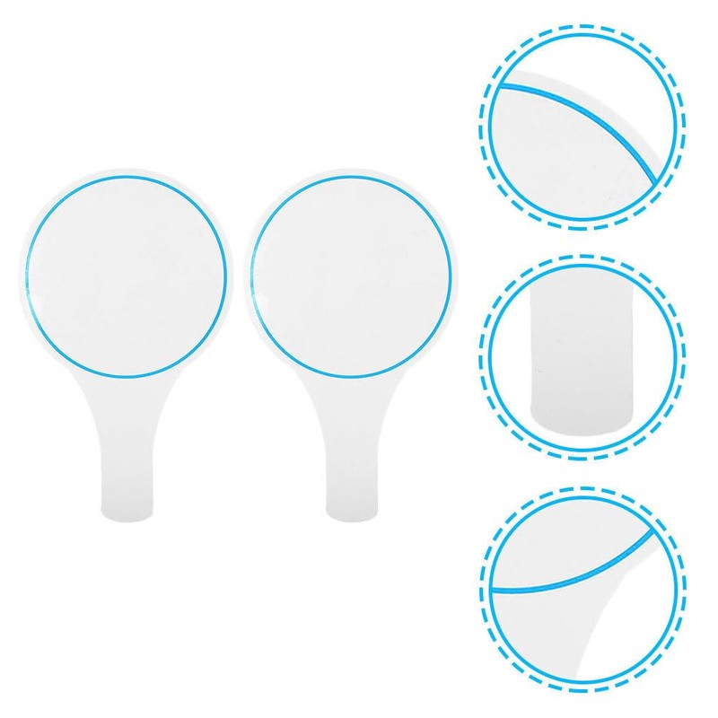 Veemoon 2pcs Mr and Mrs Handheld Dry Erase Paddles Blank