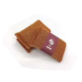 Kyoto Katsugu Antibacterial Kitchen Sponge, Copper, 3.5 x 5.7 x 3.1 inches (8.8 x 14.4 x 8 cm), Made in Japan, Pack of 3
