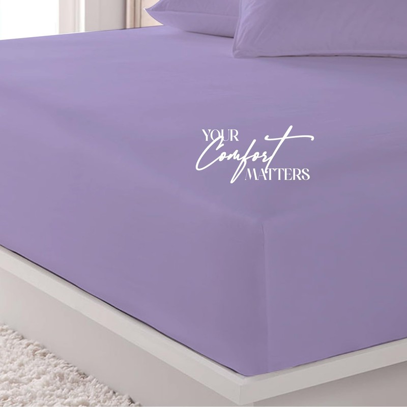 MistyMorning Extra Deep Fitted Sheet 16''/40cm, Egyptian Cotton bed sheets
