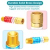 JZWELD Oxygen Acetylene Flashback Arrestor Set Regulator End 9/16-18 Threads