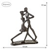 Casablanca sculpture Figurine Dancing, Dancing Couple, Burnished Iron – Height