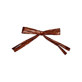 Reliant Ribbon Bows 5190-70501-2X2 Raffia Twist Tie Bows - 2 Strand, Chocolate Brown, 1/4 Inch, 100 Pieces