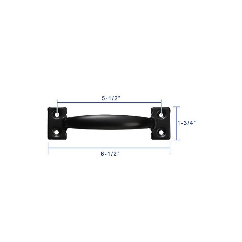 V171 6-1/2" Pulls in Black- 2 Pack