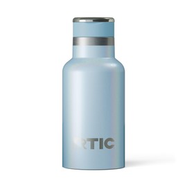 RTIC Little Journey Bottle with Straw, Insulated, Stainless Steel, Metal, Double Wall Vacuum-Insulation, Ceramic-Lined, Leak-Proof Lid, BPA-Free Water Flask for Sports, Travel, RTIC Ice Glitter